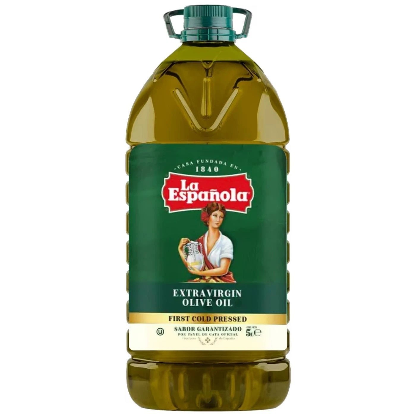 Aceite de Oliva Virgen Extra La Espanola 5L – Aceite Español Prensado en Frío Premium