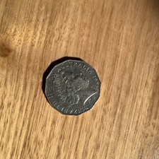 2005 50 Cent Coin- World War II Remembrance With Cud