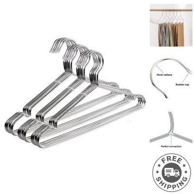Ultra Slim 30 Pack Stainless Steel Hangers: Strong and Rust-Resistant, 16.5 Inch