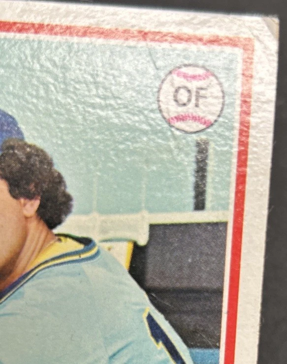 1978 Topps Sixto Lezcano Baseball Card #595 Brewers OF Poor Creased Bad Corners - Image 2 of 3