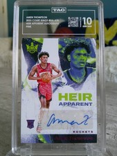 *Pink /8* Amen Thompson 2023-24 Court Kings Heir Apparent TAG 10 Rookie Auto Gem
