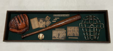 The History of Baseball Hanging Wooden Shadow Box Display 1903-1933