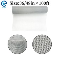 Galvanized Chicken Wire Fence Welded Mesh Roll Hardware Cloth 36/48" 100' 1/4In