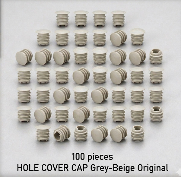 IKEA PAX COMPLEMENTO MÉTODO VARIERA AGUJERO TAPA Gris-Beige X100 ORIGINAL - N...