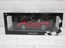 Minichamps 1/18 Porsche 911 Targa 4 GTS 2021 Red Model Car New