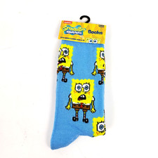 Nickelodeon Spongebob Squarepants Patrick Mens 6-12 Blue Graphic Crew Socks 1 Pk
