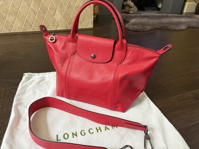 Longchamp Le Pliage Leather (made in France) -New &Authentic