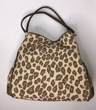 Coach Madison Phoebe Ocelot Leopard Print Beige And Tan Shoulder Bag K1373 27908