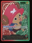 ONE PIECE CARD- TONY TONY CHOPPER EB02 25TH ANIME OP08-001 GOLD LEADER (ENGLISH)