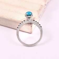 Natural Turquoise 925 Sterling Silver Ring ,Gift For Her, Women Ring