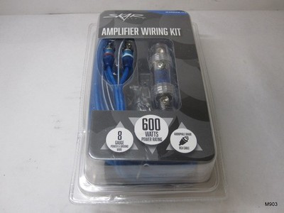 NEW SKAR AUDIO SKAR8MANL-CCA 8 GAUGE 600 WATT CCA AMPLIFIER WIRING KIT