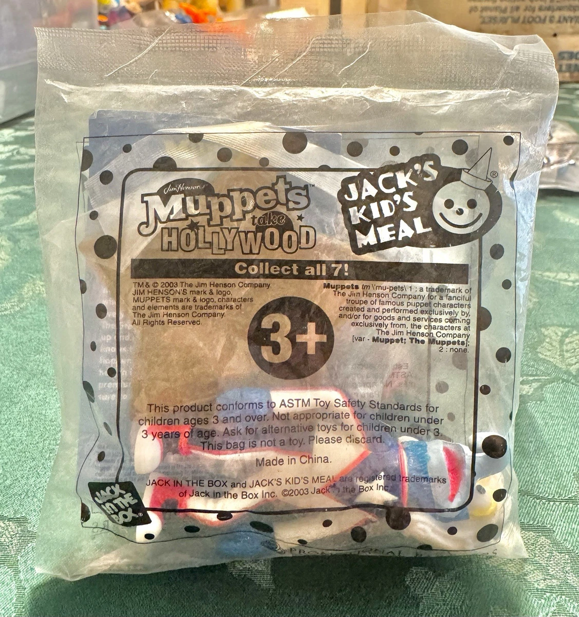 ジャックインザボックス　マペット　ジム・ヘンソン　激レア　フルコンプ　ミールトイ Muppets Jack in the Box Collectors & Hobbyists Fast Food & Cereal
