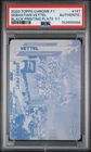 2020 TOPPS CHROME FORMULA 1 BLACK PRINTING PLATE SEBASTIAN VETTEL 1/1 PSA AUTH