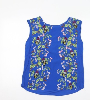 Basic-Tanktop Damen UK Größe M Oasis Blau