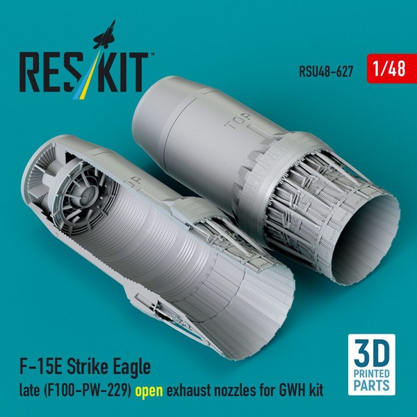 Reskit RSU48-0627 - 1:48 F?15E Strike Eagle Late (F100-PW-229) Open Exhaust Nozz-image