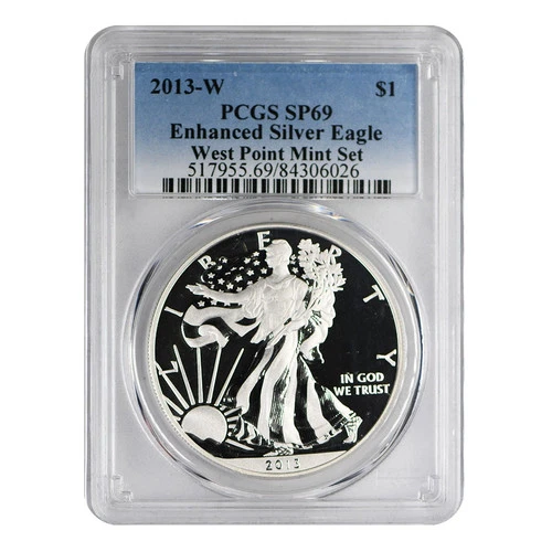 2013-W American Silver Eagle PCGS SP-69 Enhanced Silver Eagle