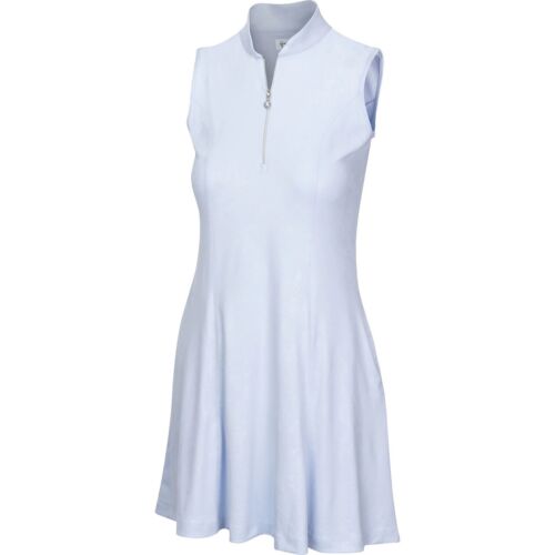 Greg Norman Ladies ZIP FLARE DRESS - G2F20K511-458 - Crystal Blue- M