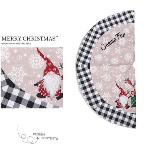 Year Creative Santa Xmas Tree Skirt Xmas Decor Floor Mat Cover Christmas Carpet - Picture 6 of 17