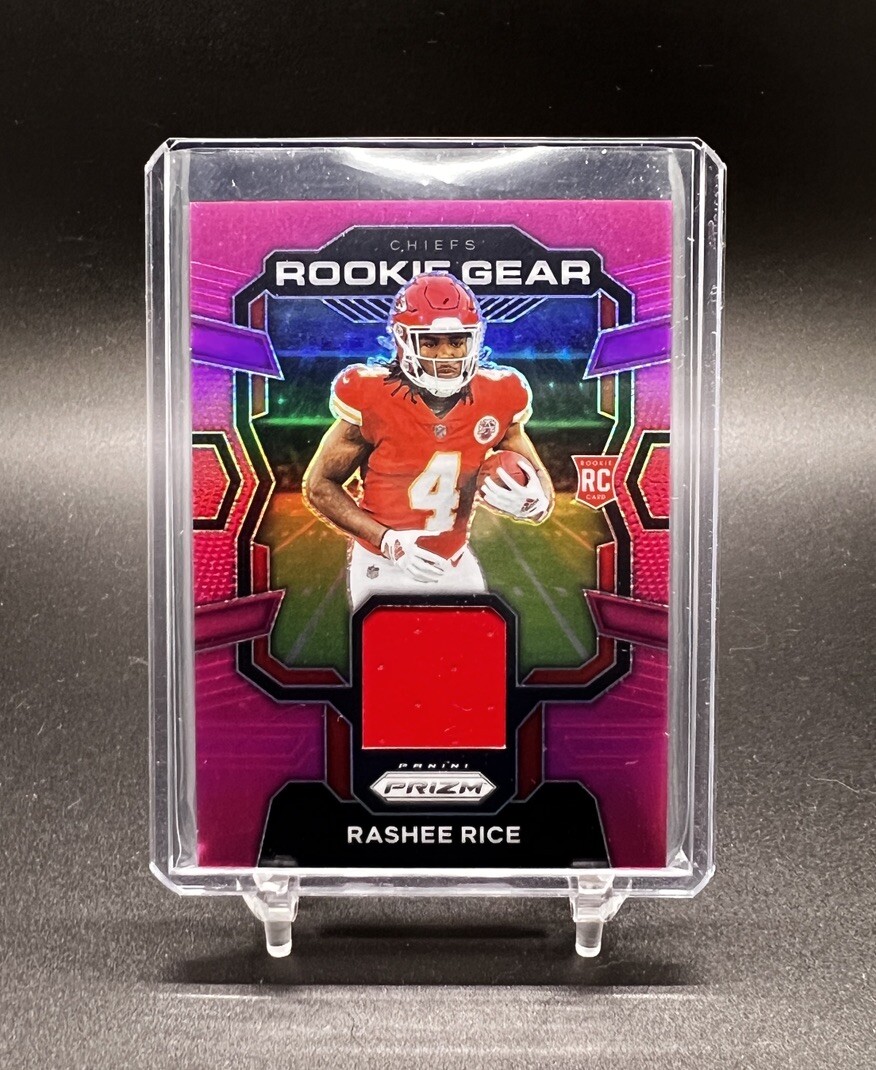 2023 Panini Prizm Football Rashee Rice Rookie Gear Pink RC #RG-RR