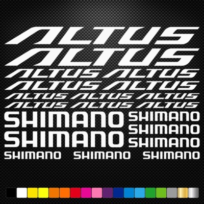 SHIMANO ALTUS - KIT Vinyl Decals Stickers Sheet Bike Frame Cycle Cycling Bicycle