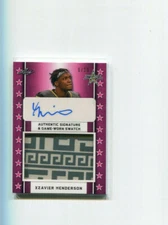 2020 Leaf All American Bowl Pink Xzavier Henderson Auto Jumbo Patch 9/20