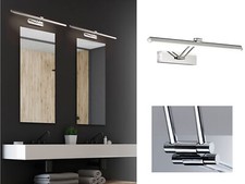 Wandlampen Badlampen fürs Badezimmer über Badspiegel & indirekte Bildbeleuchtung