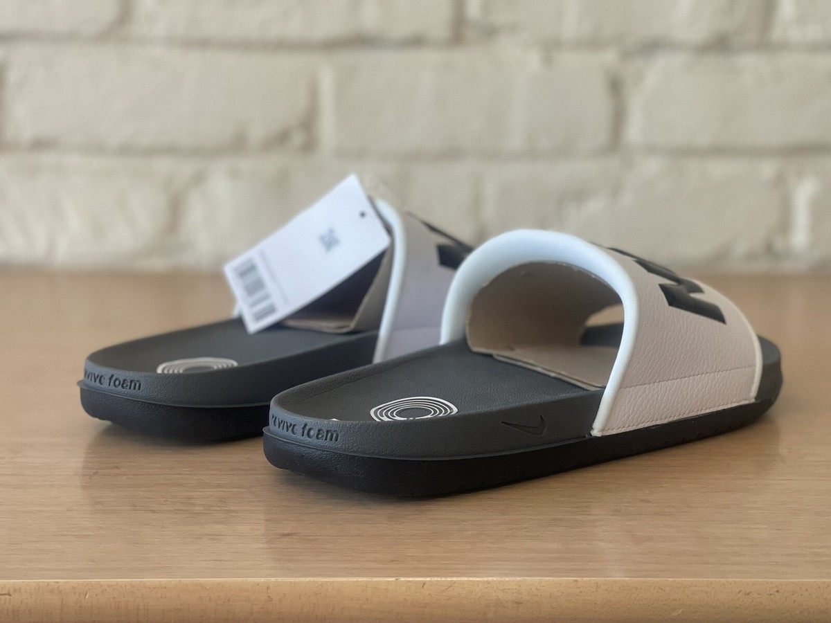 Nike Offcourt Slip On Slides Sandals BQ4639-001 Black White Nike Offcourt Slip On Slides Sandals BQ4639-001 Black White