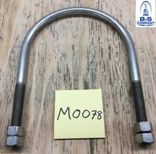 U-Bolt 304 Stainless Steel For Pipe Size 6" IPS w/ 4 SS Nuts