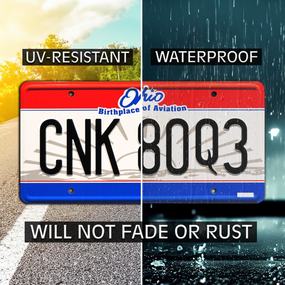 Con Air AZZ KIKR License Plate - Metal Stamped California Style Plate