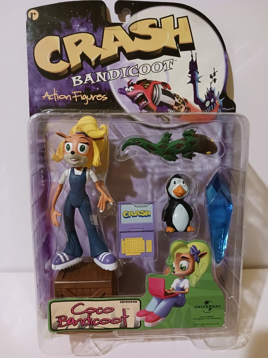 Crash Bandicoot, Coco Bandicoot Action Figure, 1998 ReSaurous