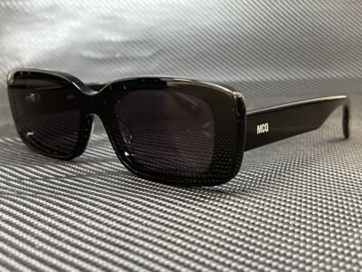 McQ MQ0301S 001 Black Rectangle 57 mm Men's Sunglasses