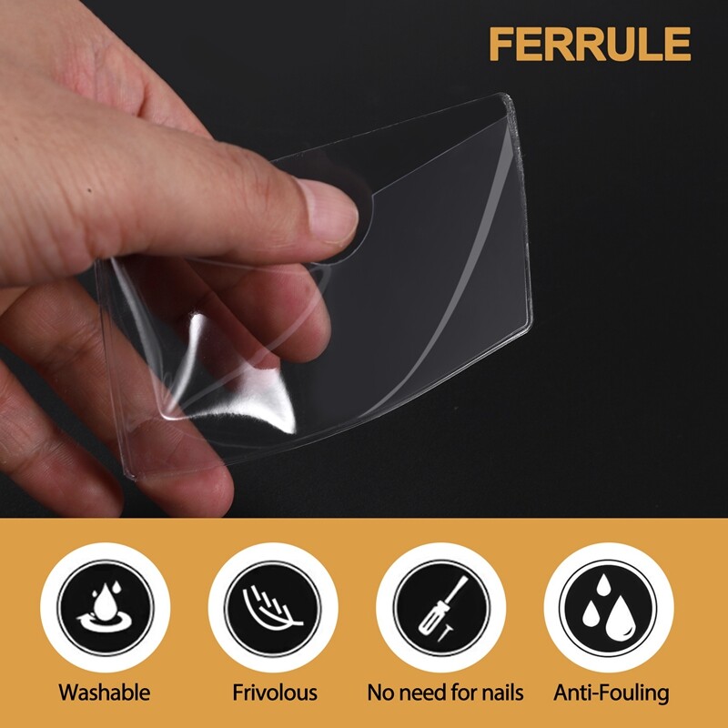 60Pcs SelfAdhesive Label Holder Card Pockets Label Holder Clear