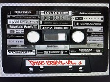 Cassette HIP HOP Decal, Classics 8.6” X 5.5”  (BIG, RUN DMC, WU TANG, N.W.A)