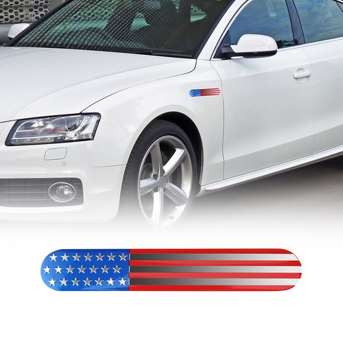 3D METAL American Flag Sticker Decal Emblem Fits For Truck Car 6" x 1" - Picture 2 of 14