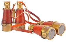 Antique Brass Binoculars Telescope Binoculars Marine Handheld Spyglass 6 Inch