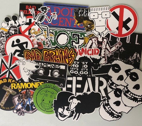 Punk Rock Sticker Lot - Ramones Rancid Dead Kennedy’s Fear - Afbeelding 1 van 4