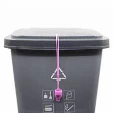 2* Outdoor Trash can lid lock garbage security keep wildlife Alimals pets safe
