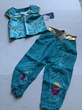 NWT Disney Princess Jasmine Costume Aladdin Toddler Size 2T Green Top Pants