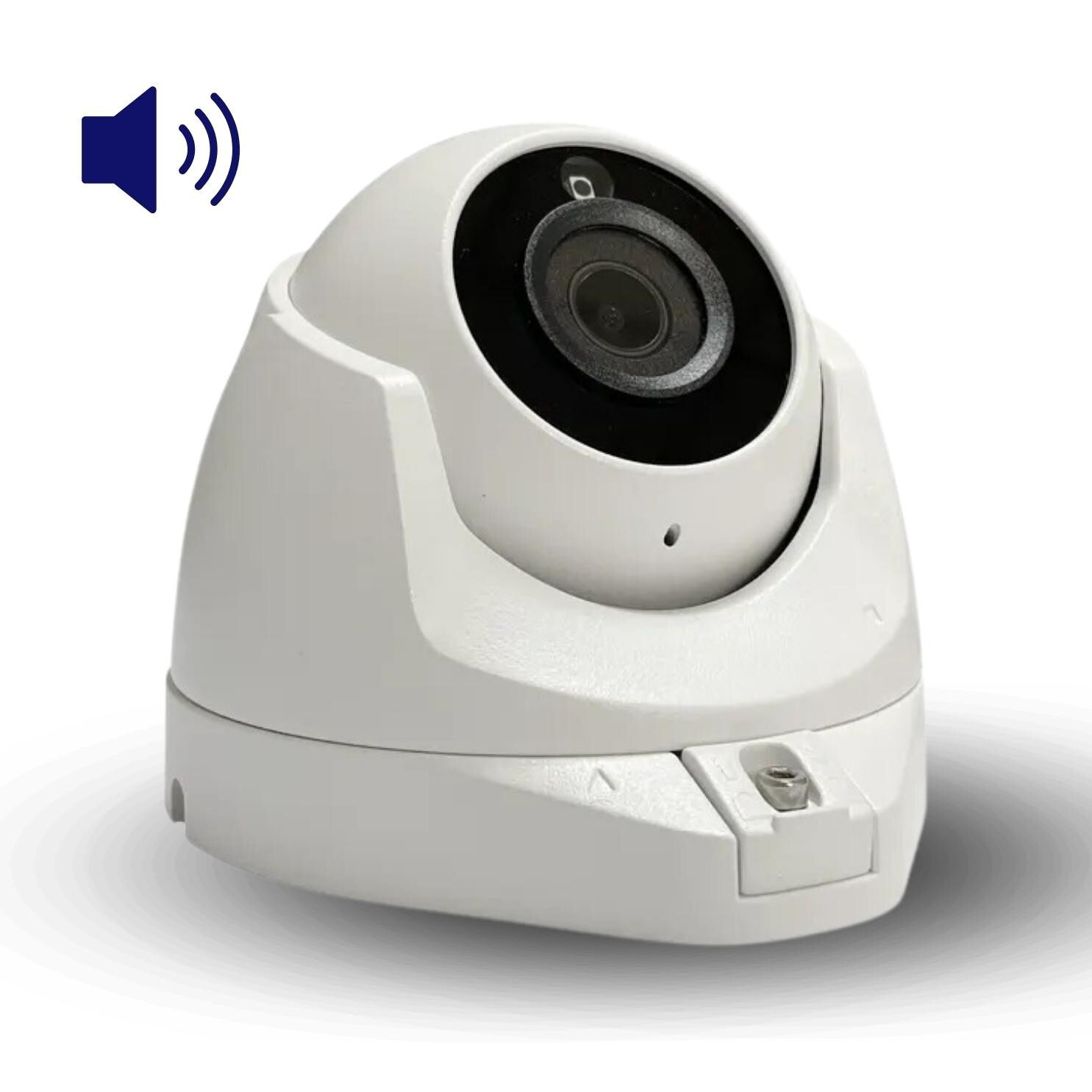 security camera, 3MP Mini POE Dome IP Camera, WRD, H.265, Internal Microphone.-image