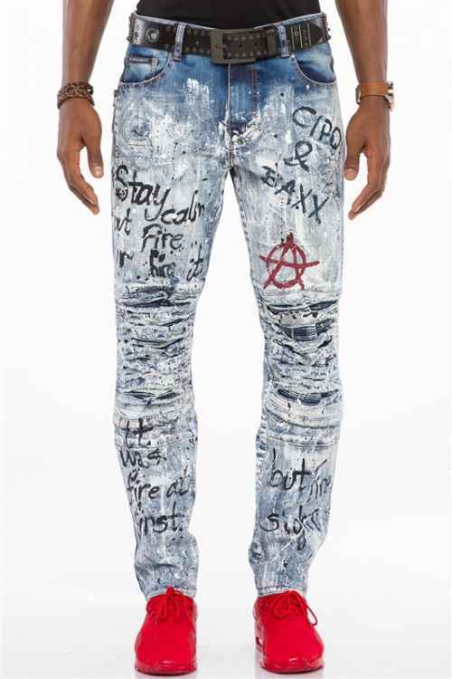 Cipo & Baxx Herren Jeans Hose Freizeit Hose Str Produktbild-Vorschau 13