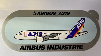 Offizieller Airbus Aufkleber - RAR! A319 alte Farben (erschienen 1994) *Version 2