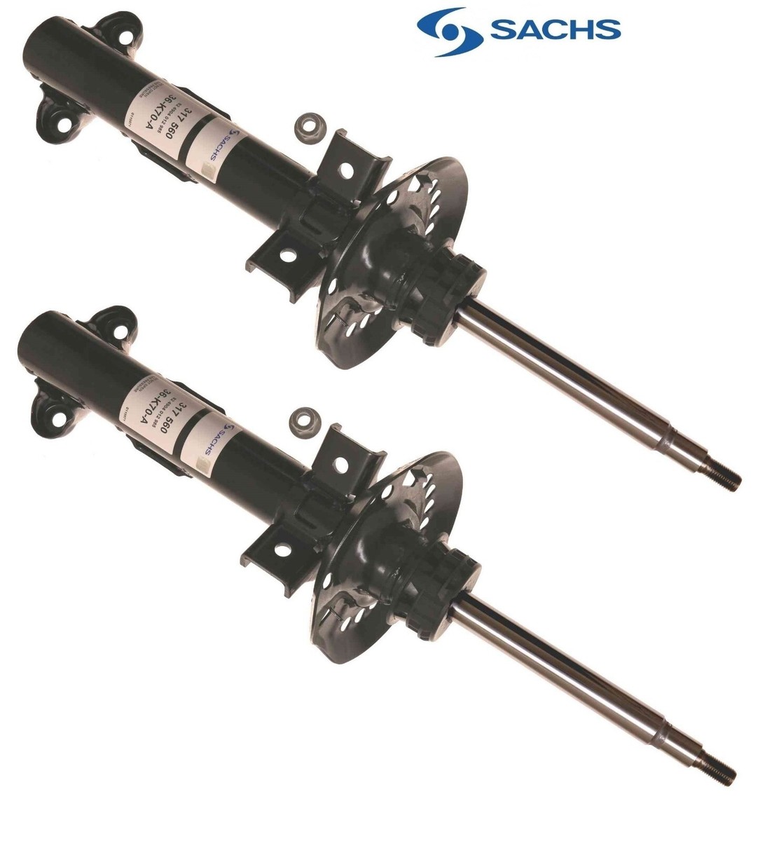 Sachs Set of Front Left & Right Shock Absorber 317560 for Benz