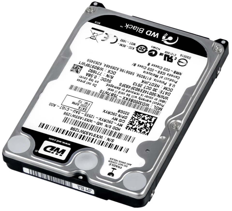 Hard Drive Dell 09CRYX WD3200BEKX 320GB 7.2K 16MB SATA III 2.5'' - Image 2 of 3