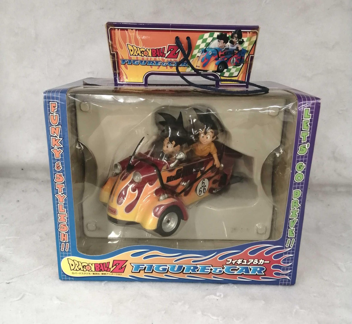 Banpresto 2005 Dragon Ball Z Figure & Car Goku and Goten Japan