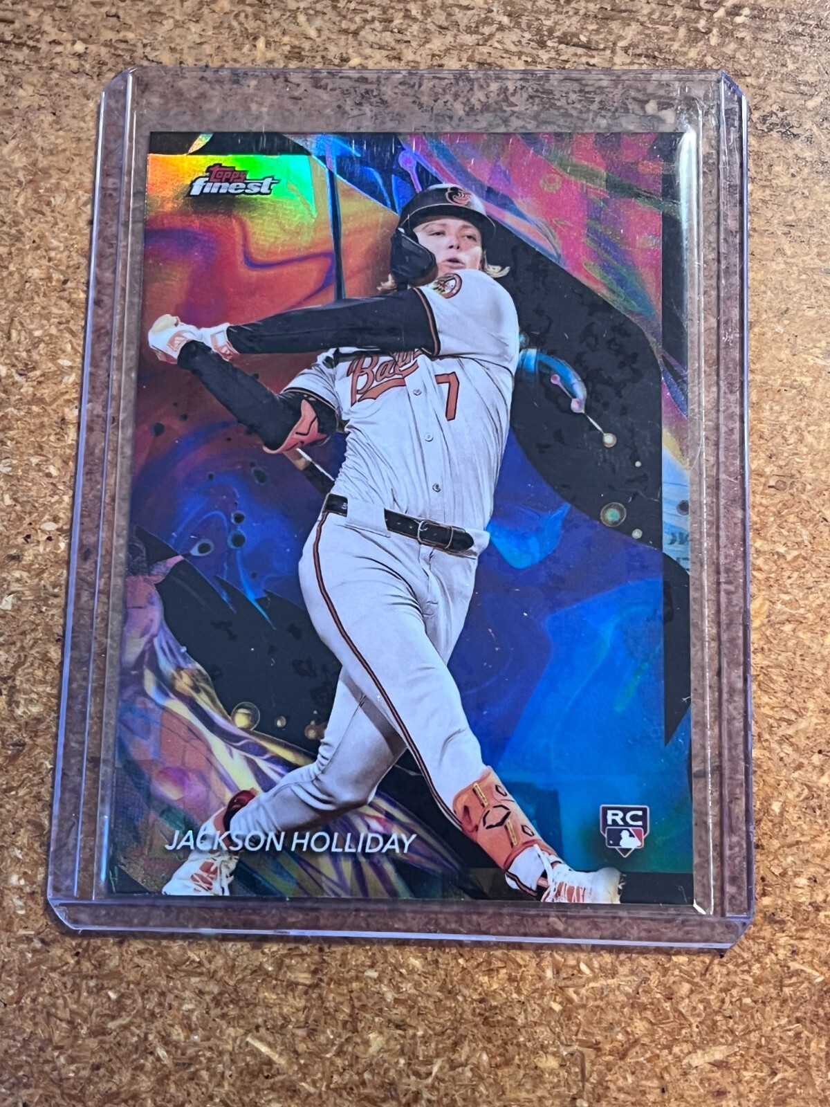 2024 Topps Finest Baseball Uncommon Oil Spill # 162 Jackson Holliday RC SSP