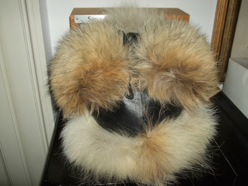CAPPELLO COLBACCO TRAPPER AVIATORE COYOTE HAT PELLICCIA VOLPE UNISEX 58/59 UOMO - 第 1/12 張圖片