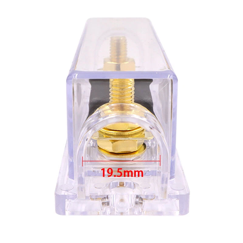 2x 100A Gold ANL Fuse Holder 2/0 or 1/0 0 Gauge AWG W/100Amp Fuse Block Fuse Box - Image 3 of 4