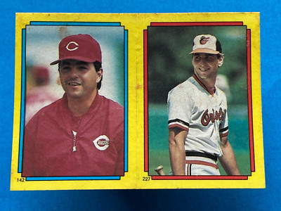 Wade Boggs #40 John Franco #142 Billy Ripken #227 1988 Topps Super Star Sticker 