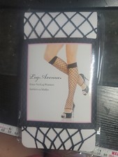 Black Fence Net Leg Warmers - 80s - One Size Fits Most