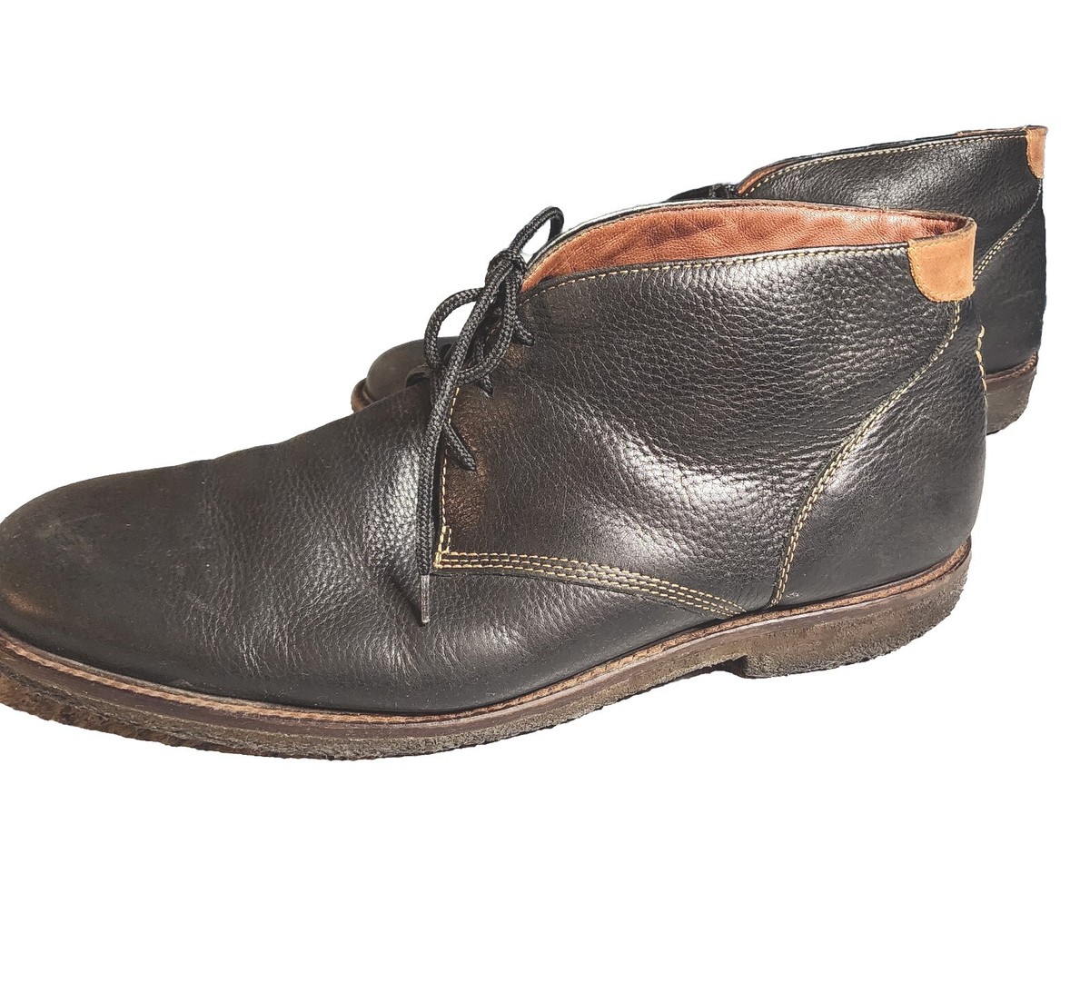 Johnston & Murphy Chukka Boots Men\'s Size 11 Black Leather Memory Foam 25-2021 Men main image 3